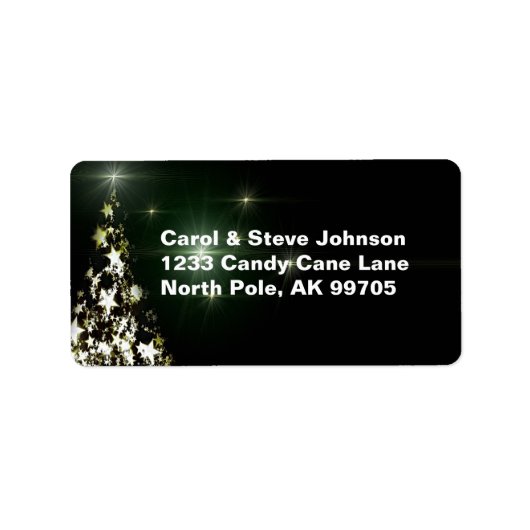 クリスマスツリーナイトスカイミッドナイトグリーン ラベル (正面)