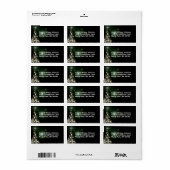 クリスマスツリーナイトスカイミッドナイトグリーン ラベル (フルシート)