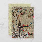 クリスマスツリーネスト～招待状 招待状 (正面/裏面)