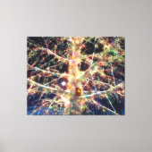 クリスマスツリーハウスキャンバス印刷 キャンバスプリント (正面)