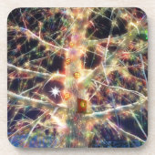 クリスマスツリーハウスコルクコースター コースター (正面)