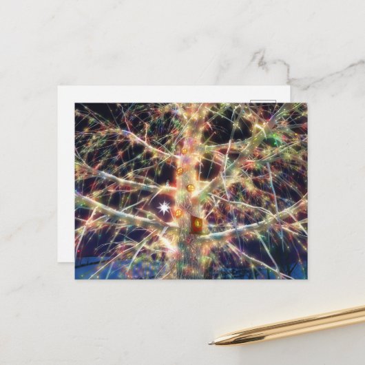 クリスマスツリーハウスポストカード ポストカード (正面/裏面インサイチュ)