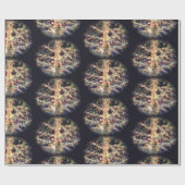 クリスマスツリーハウスラッピング紙 ラッピングペーパー (フラット)