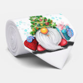 クリスマスツリーハットとギフトネックタイ付き格言 ネクタイ (ロール)