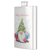 クリスマスツリーハットとギフトフラスコ付き格言 フラスク (左)