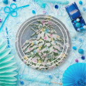 クリスマスツリーハッピーホリデーパーティー ペーパープレート (パーティー)