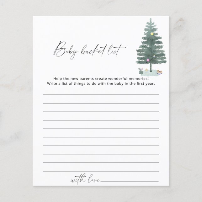 クリスマスツリーバケットリストゲーム (正面)