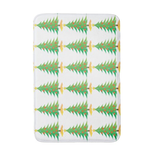 **クリスマスツリーバスマット**マッチングアクセサリー バスマット (正面縦)