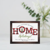 クリスマスツリーバッファロープレイ素朴ドニューホームポスト ポストカード (スタンド正面)