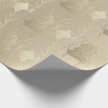 クリスマスツリーバラアイボリーフェイク金ゴールドグリッターウッド