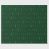 クリスマスツリーバラエティー – 緑 ラッピングペーパー (フラット)