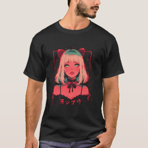 クリスマスツリーパステルアニメガールワイフスウィートホリド Tシャツ