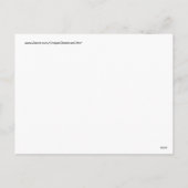 クリスマスツリーパターンウィンターホリデーギフト シーズンポストカード (裏面)