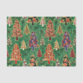 クリスマスツリーパターンティッシュペーパー 薄葉紙 (正面)