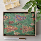 クリスマスツリーパターンティッシュペーパー 薄葉紙 (ギフト)