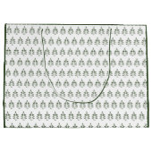 クリスマスツリーパターンパイングリーン ラージペーパーバッグ (裏面)