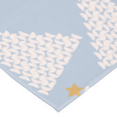 クリスマスツリーパターンブルー テーブルクロス (アングル)