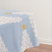 クリスマスツリーパターンブルー テーブルクロス (インサイチュ)
