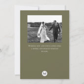 クリスマスツリーパターンホリデーカード（写真あり） サンキューカード (裏面)