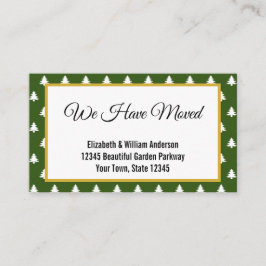 クリスマスツリーパターンホリデームービングアナウンス エンクロージャーカード