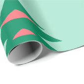 クリスマスツリーパターン冬のラッピング紙 ラッピングペーパー (ロールコーナー)