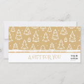 クリスマスツリーパターン私のカスタムビジネスのロゴ (正面)