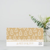 クリスマスツリーパターン私のカスタムビジネスのロゴ (スタンド正面)