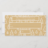 クリスマスツリーパターン私のカスタムビジネスのロゴ (裏面)