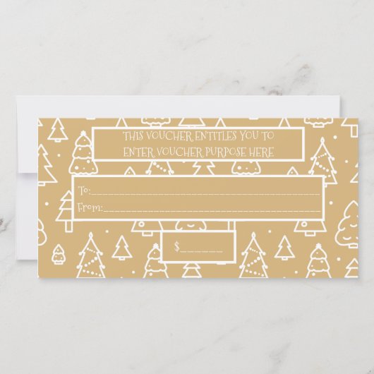 クリスマスツリーパターン私のカスタムビジネスのロゴ (裏面)