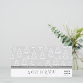 クリスマスツリーパターン私のカスタムビジネスのロゴ (スタンド正面)