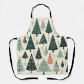 クリスマスツリーパターン エプロン (正面)