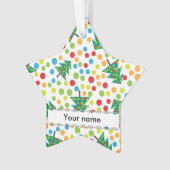 クリスマスツリーパターン オーナメント (正面)