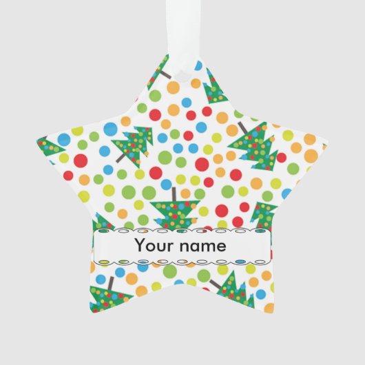 クリスマスツリーパターン オーナメント (正面)