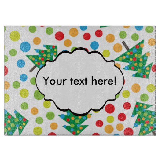 クリスマスツリーパターン カッティングボード (正面)