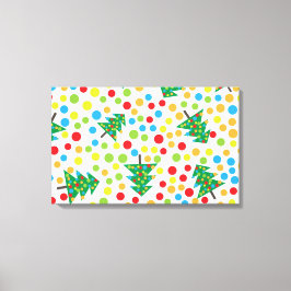 クリスマスツリーパターン キャンバスプリント