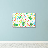 クリスマスツリーパターン キャンバスプリント (インサイチュ (ウッドフロア))