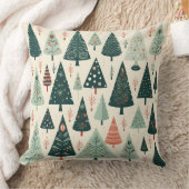 クリスマスツリーパターン クッション (ブランケット)