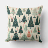 クリスマスツリーパターン クッション (正面)