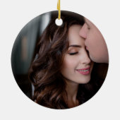 クリスマスツリーパターン |クリスマス結婚した初 セラミックオーナメント (裏面)