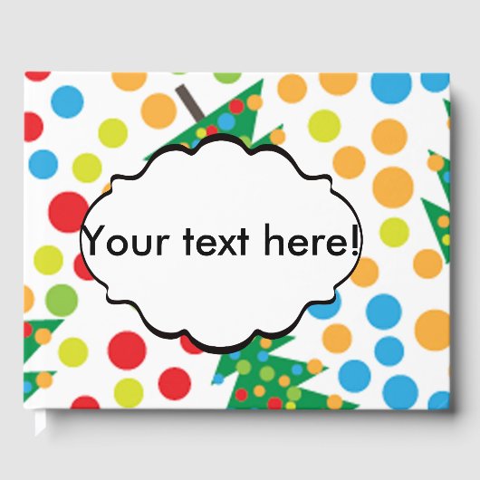 クリスマスツリーパターン ゲストブック (正面)