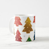 クリスマスツリーパターン コーヒーマグカップ (正面左)