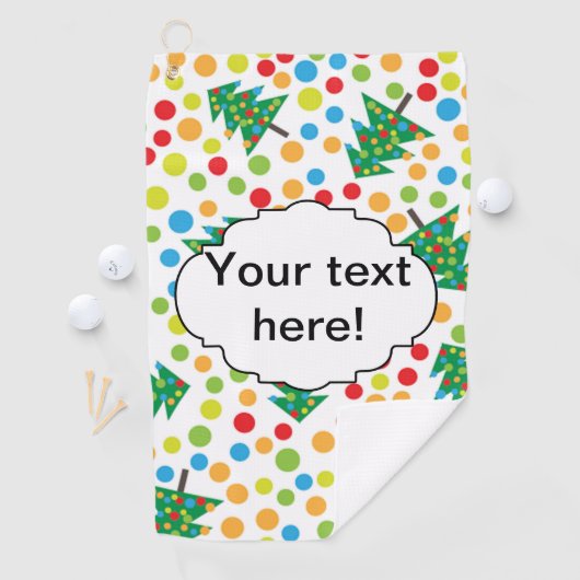 クリスマスツリーパターン ゴルフタオル (インサイチュ)