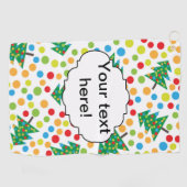 クリスマスツリーパターン ゴルフタオル (横)