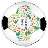 クリスマスツリーパターン サッカーボール (回転)