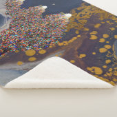 クリスマスツリーパターン シェルパブランケット (3/4)