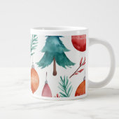 クリスマスツリーパターン ジャンボコーヒーマグカップ (右)