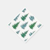 クリスマスツリーパターン スタンダードカクテルナプキン (角)