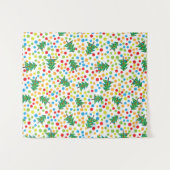 クリスマスツリーパターン タペストリー (正面(横))