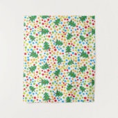 クリスマスツリーパターン タペストリー (正面)