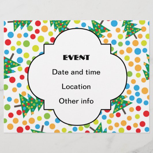 クリスマスツリーパターン チラシ (正面)